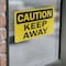 Signmission Keep Away Caution Sign, Vinyl Decal, 14in W x 10in L, 2PK OS-2PACK-CS-D-1014-L-19192 - alternate 5